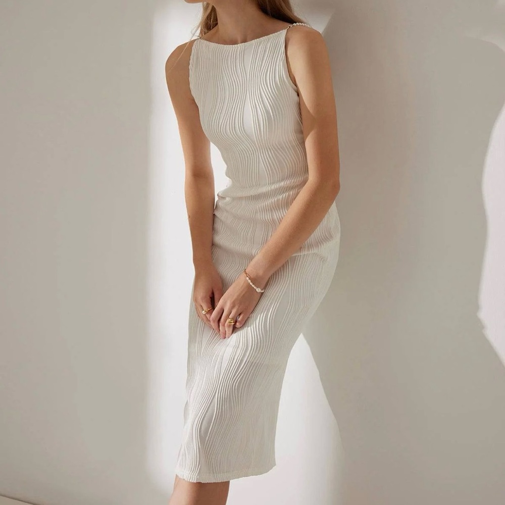 Rihoas - The Water Ripple Textured Cami Dress, NWT